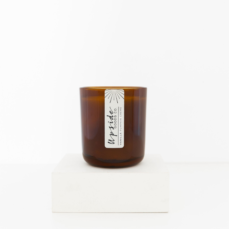 Vanilla Pumpkin Creme Limited Edition Fall Candle with Upside Goods 2025