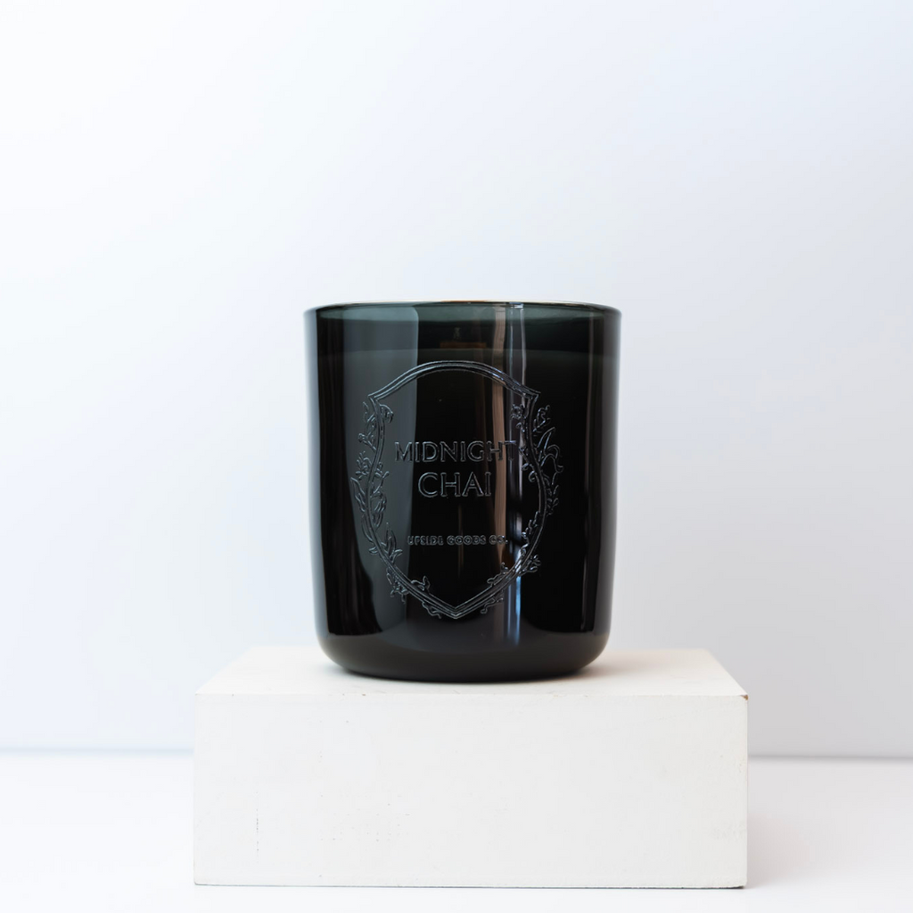 Midnight Chai limited edition Halloween candle in Pumpkin Chai Latte scent at Upside Goods Co. 