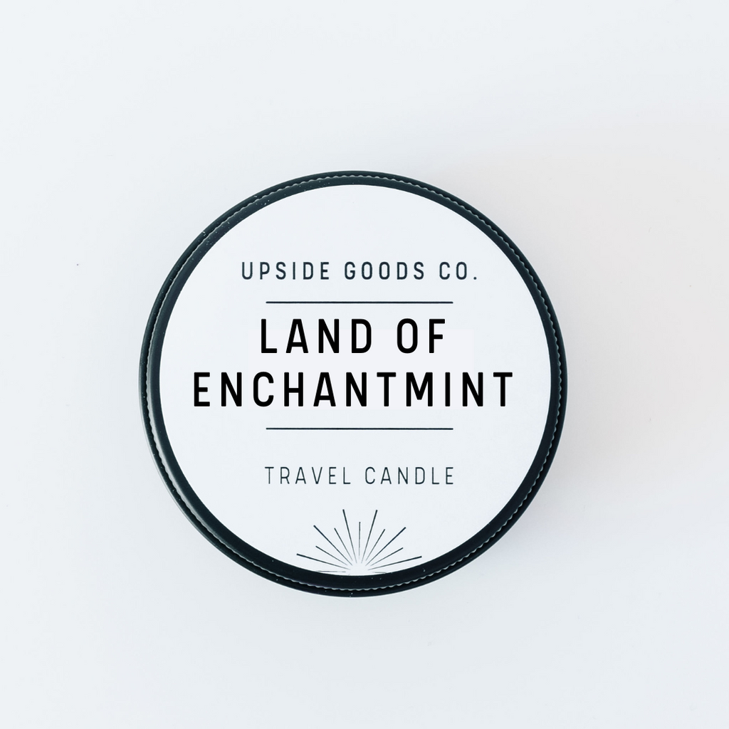 Land of Enchantmint 2 oz black travel candle
